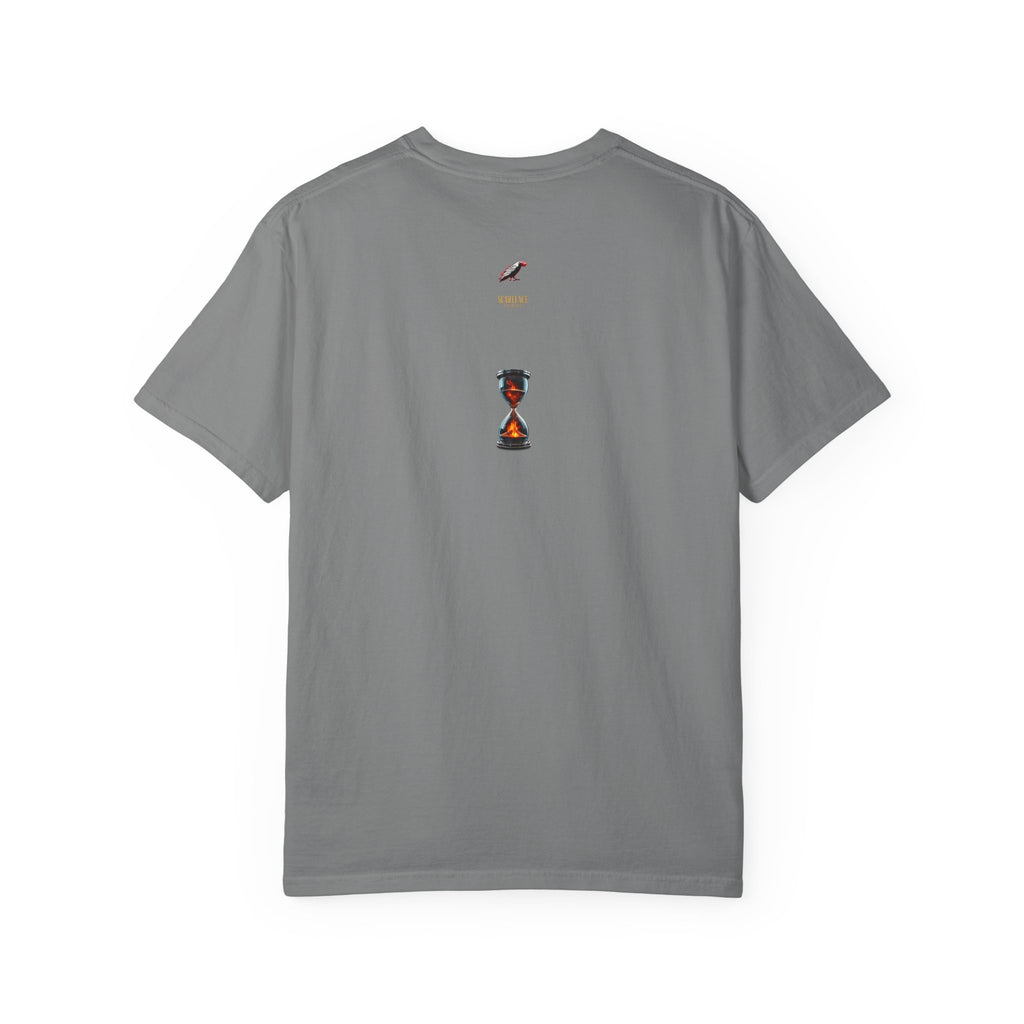 Say Hello To Time Hourglass Graphic T-Shirt — "The Only Conceivable Consistency Is Time" Printify