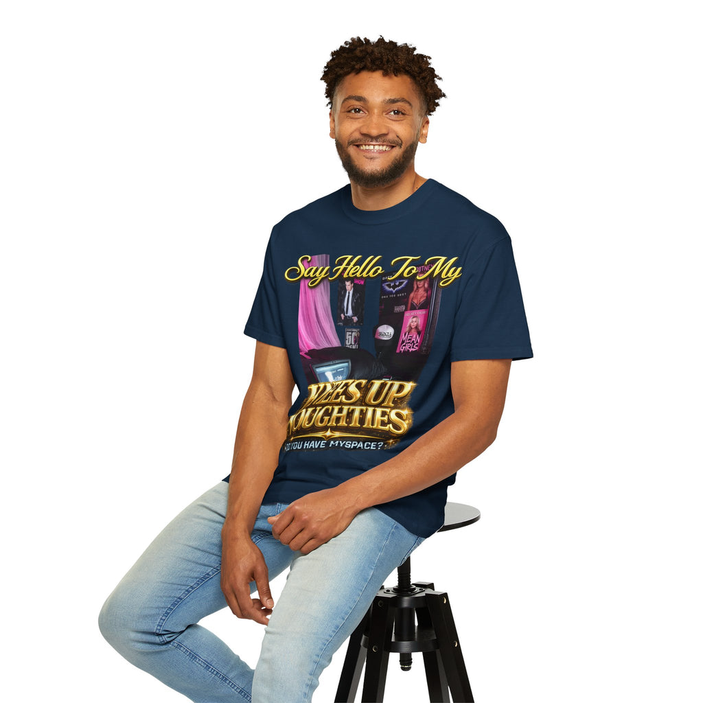 Knees Up Noughties Graphic T-Shirt — Retro MySpace Pop Culture Tee Printify