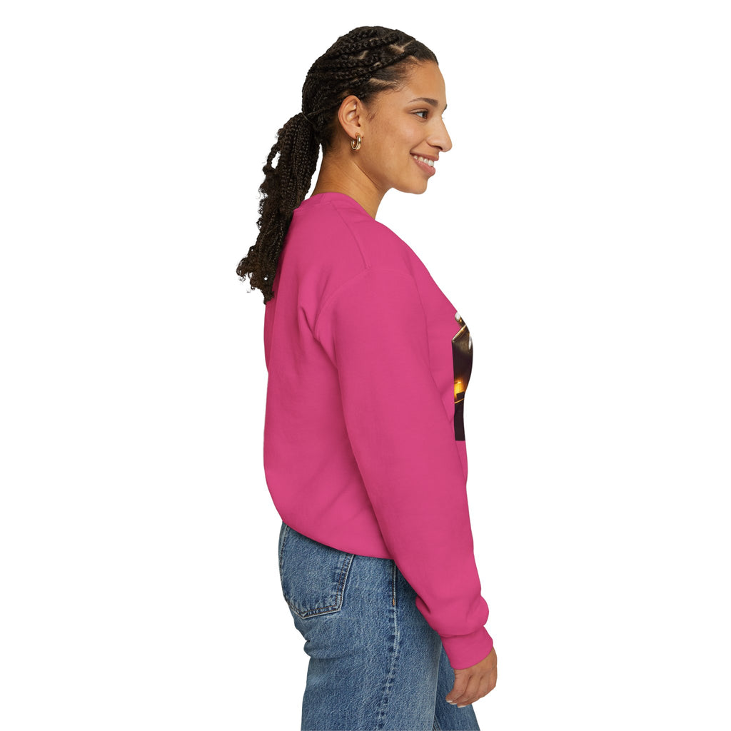 Happiness Pursuit Crewneck Sweatshirt — "Only the Pursuit is Guaranteed" Graphic Printify