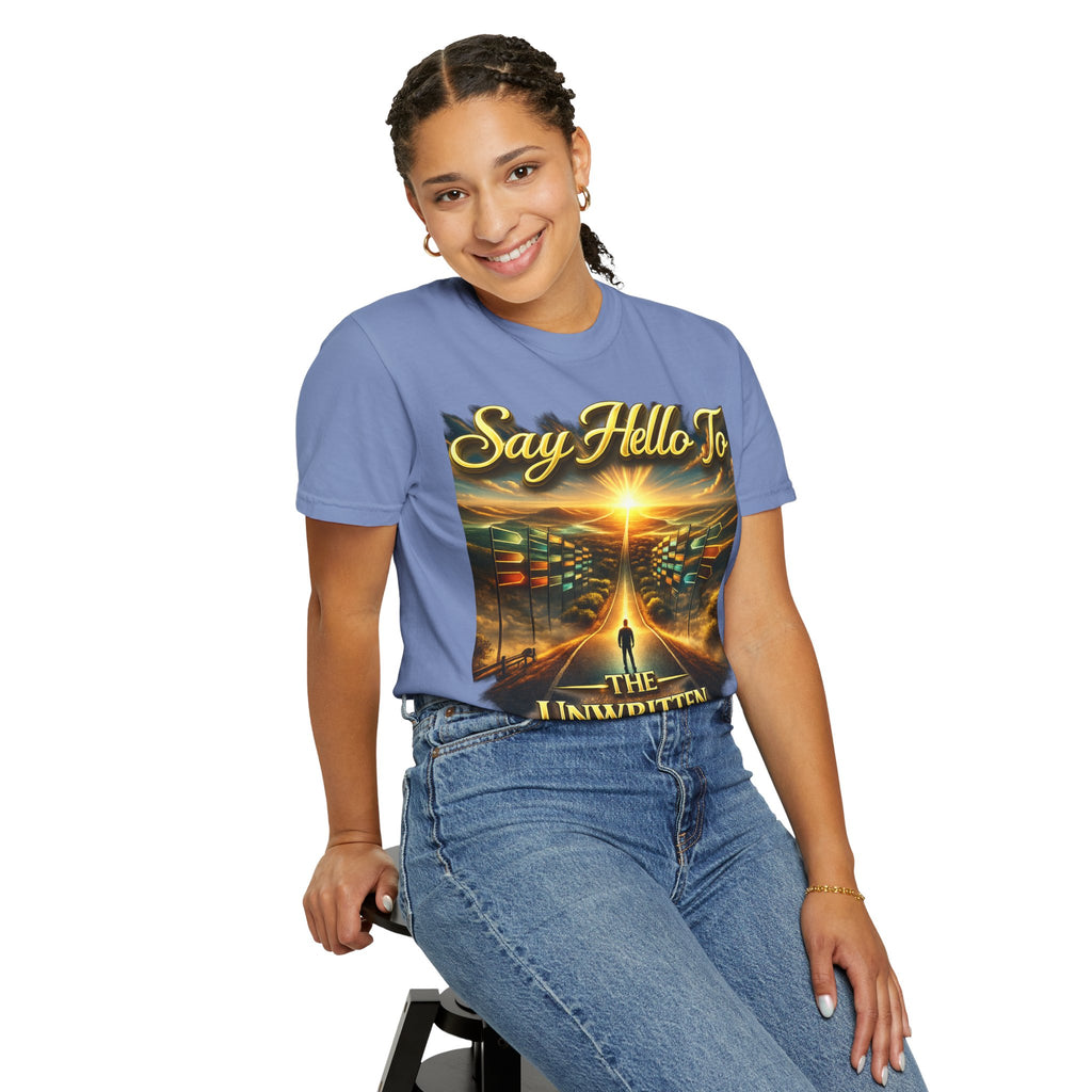 Say Hello To The Unwritten Book Of The Road T-Shirt Printify