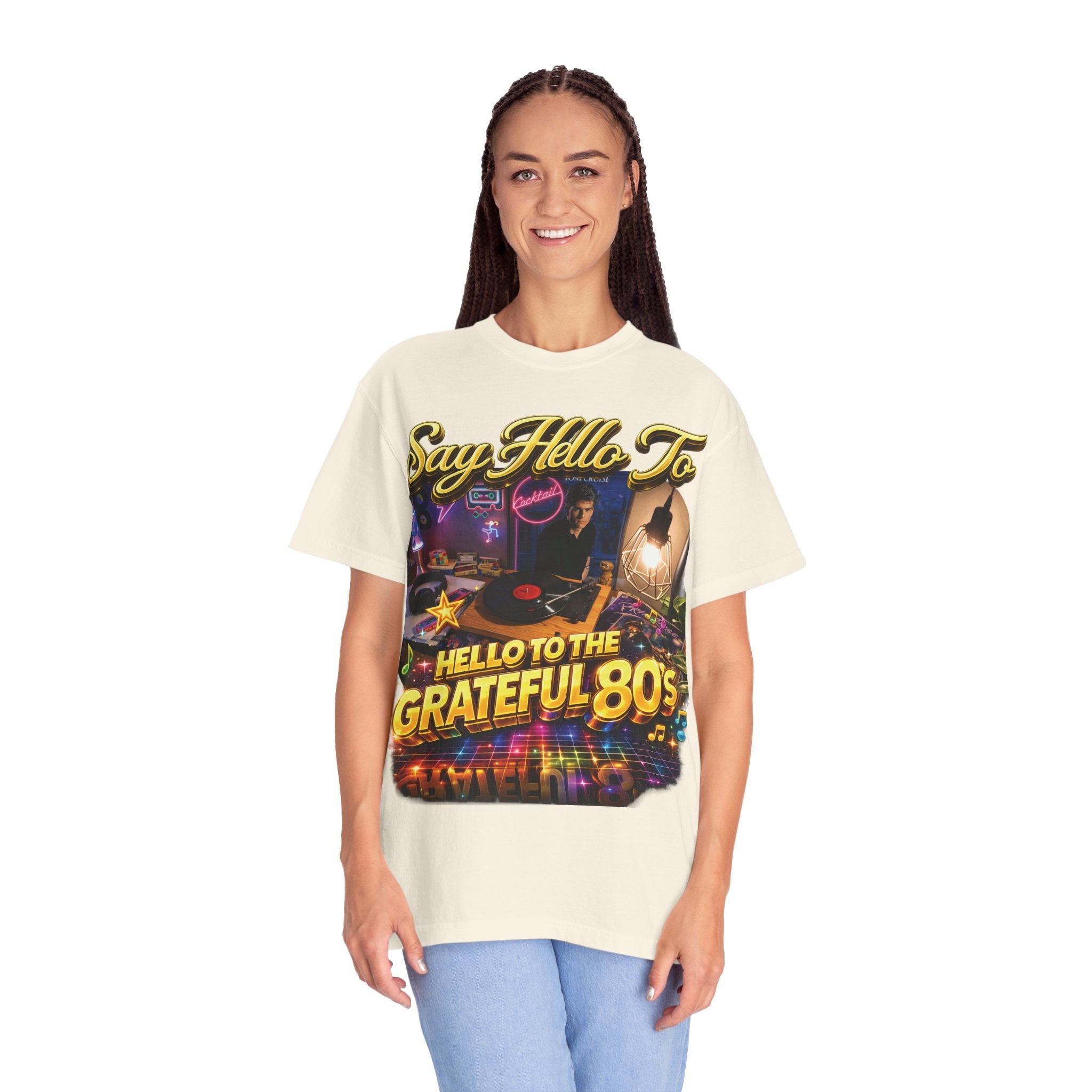 Hello to the Grateful 80s T-Shirt — Retro 1980s Music Vintage Tee Printify