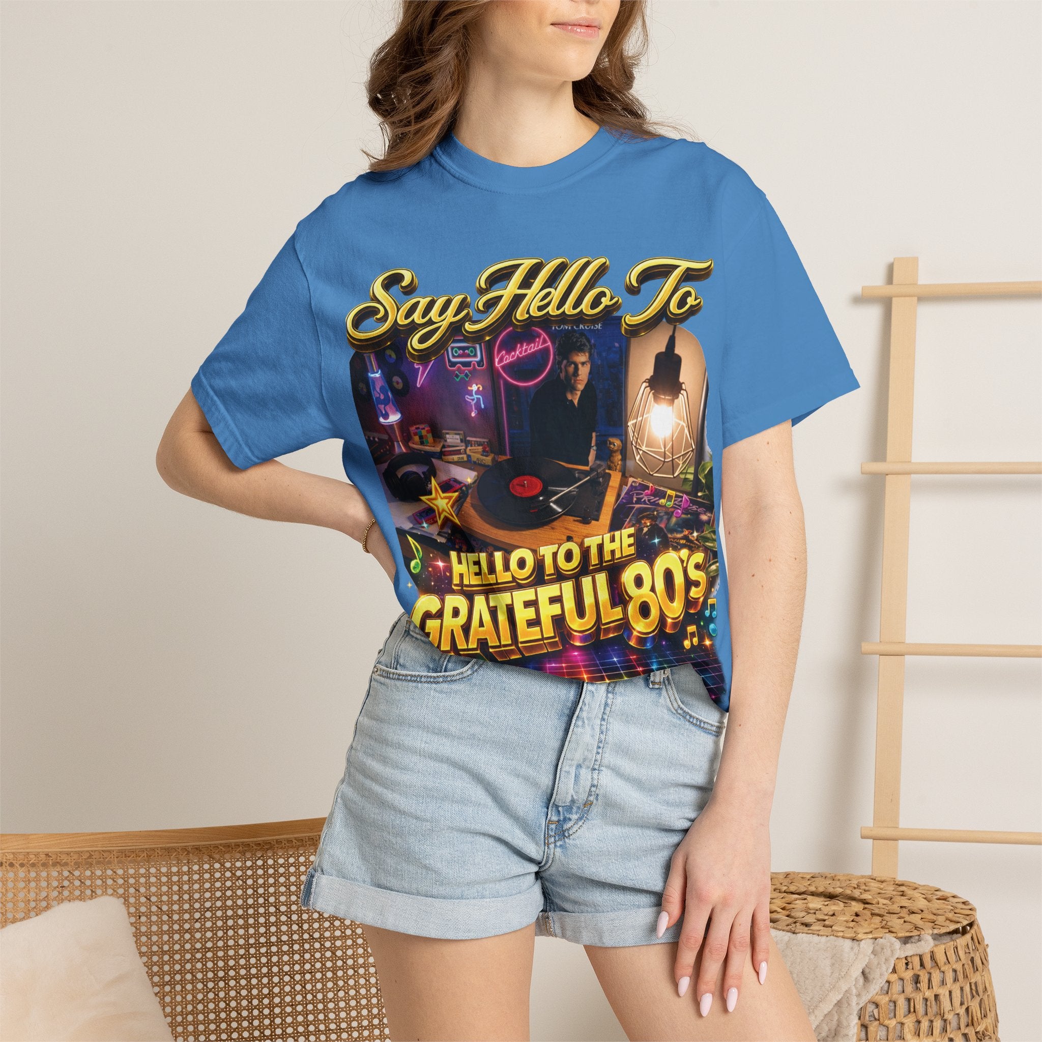 Hello to the Grateful 80s T-Shirt — Retro 1980s Music Vintage Tee Printify