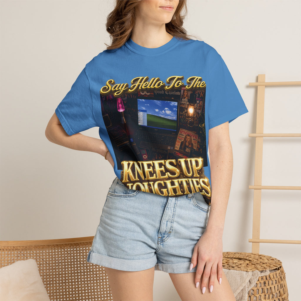 Knees Up Noughties Graphic T-Shirt — Retro MySpace Throwback Tee Printify