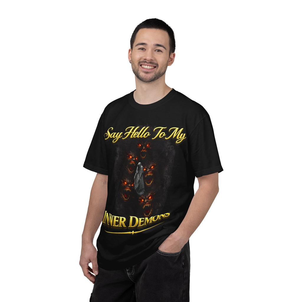 Inner Demons T-Shirt — "Say Hello To My Inner Demons" Graphic Tee Printify