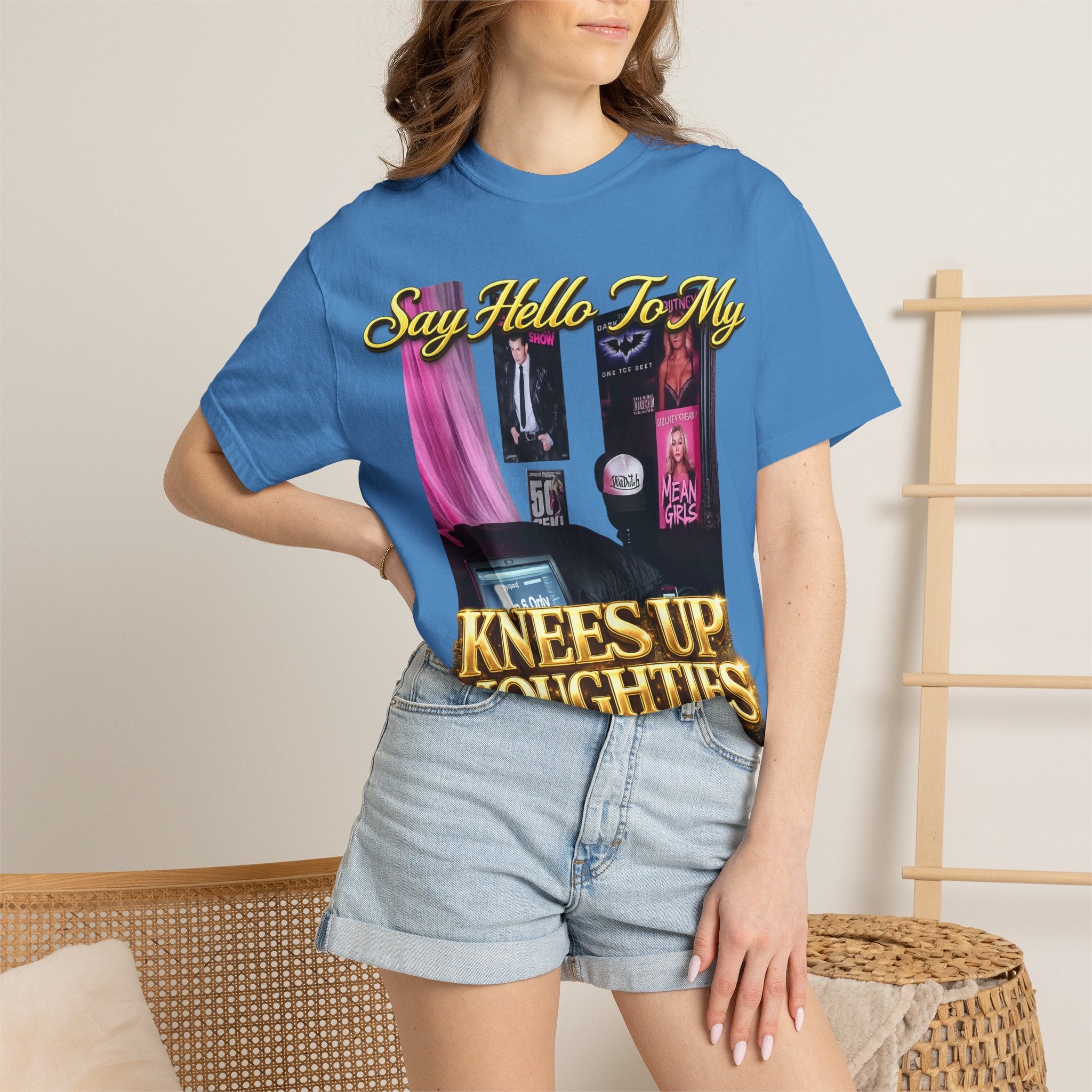 Knees Up Noughties Graphic T-Shirt — Retro MySpace Pop Culture Tee Printify