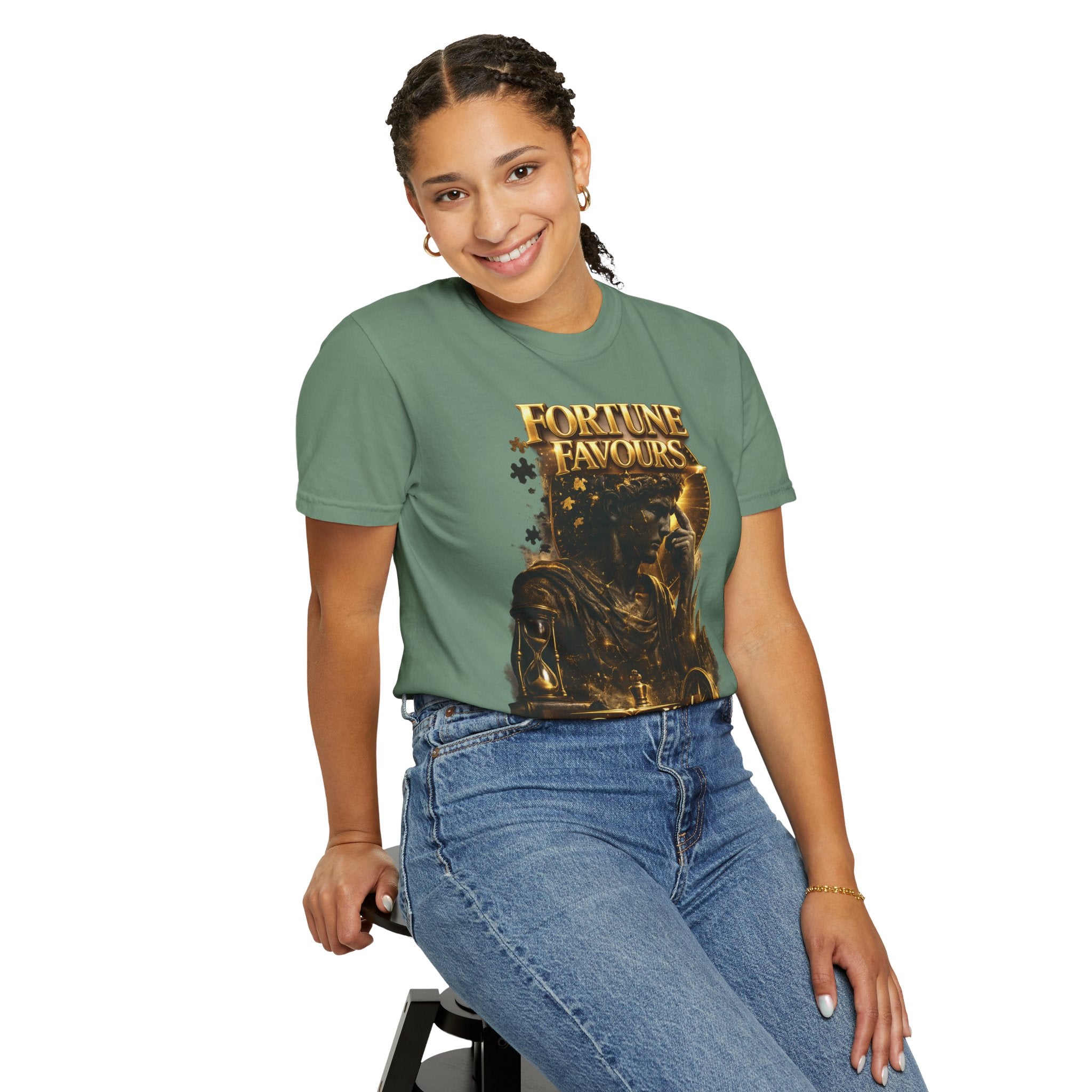 Fortune Favours Prepared Mind T-Shirt — Medieval Knight Graphic Tee Printify