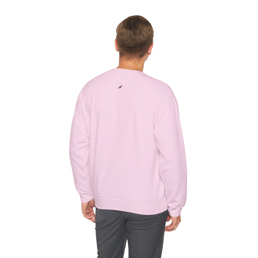Crewneck Sweatshirt - "Say Hello to That Undesired Fork in the Road" Inspirational Road Trip Design Printify