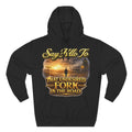 "Say Hello To" That Undesired Fork In The Road Fleece Hoodie Printify
