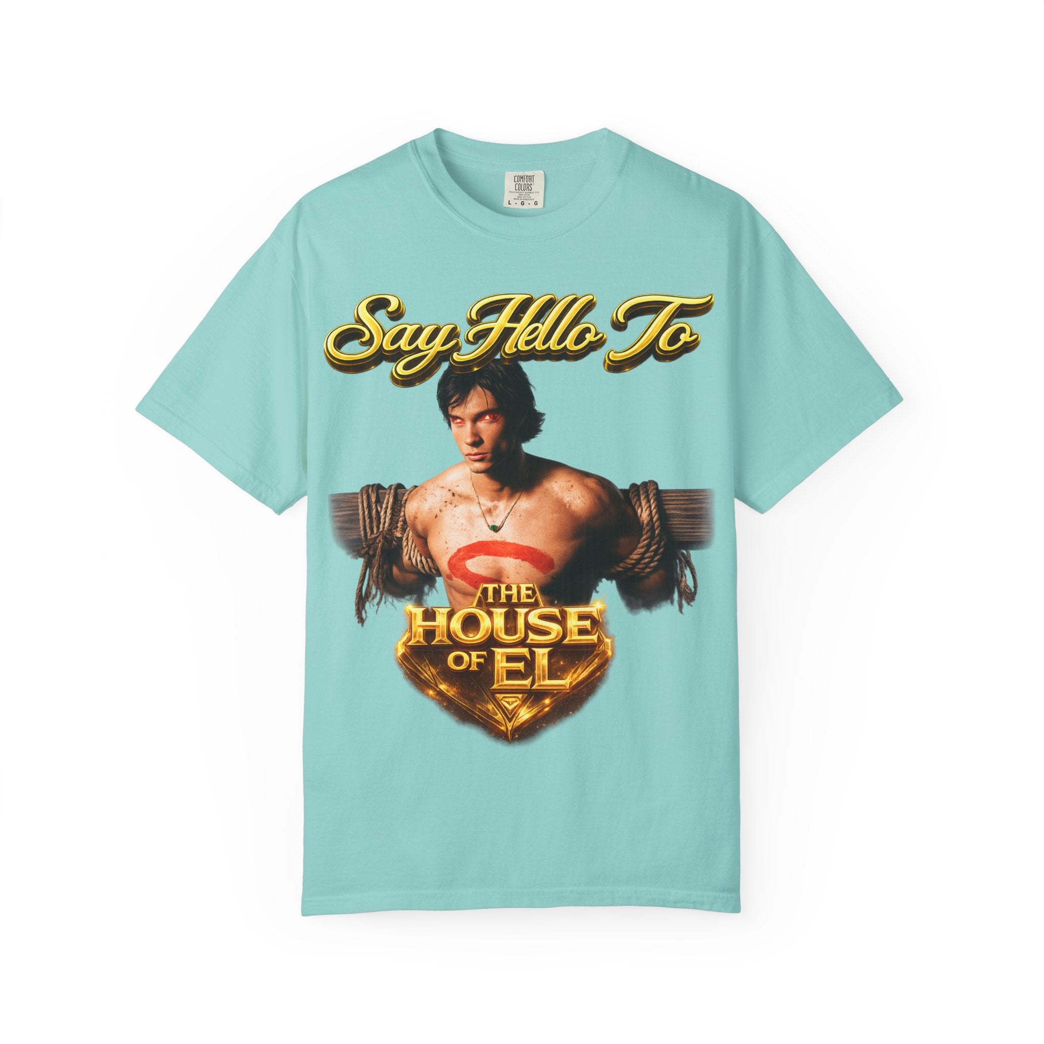 T-Shirt — Say Hello To The House of El Graphic Tee Printify