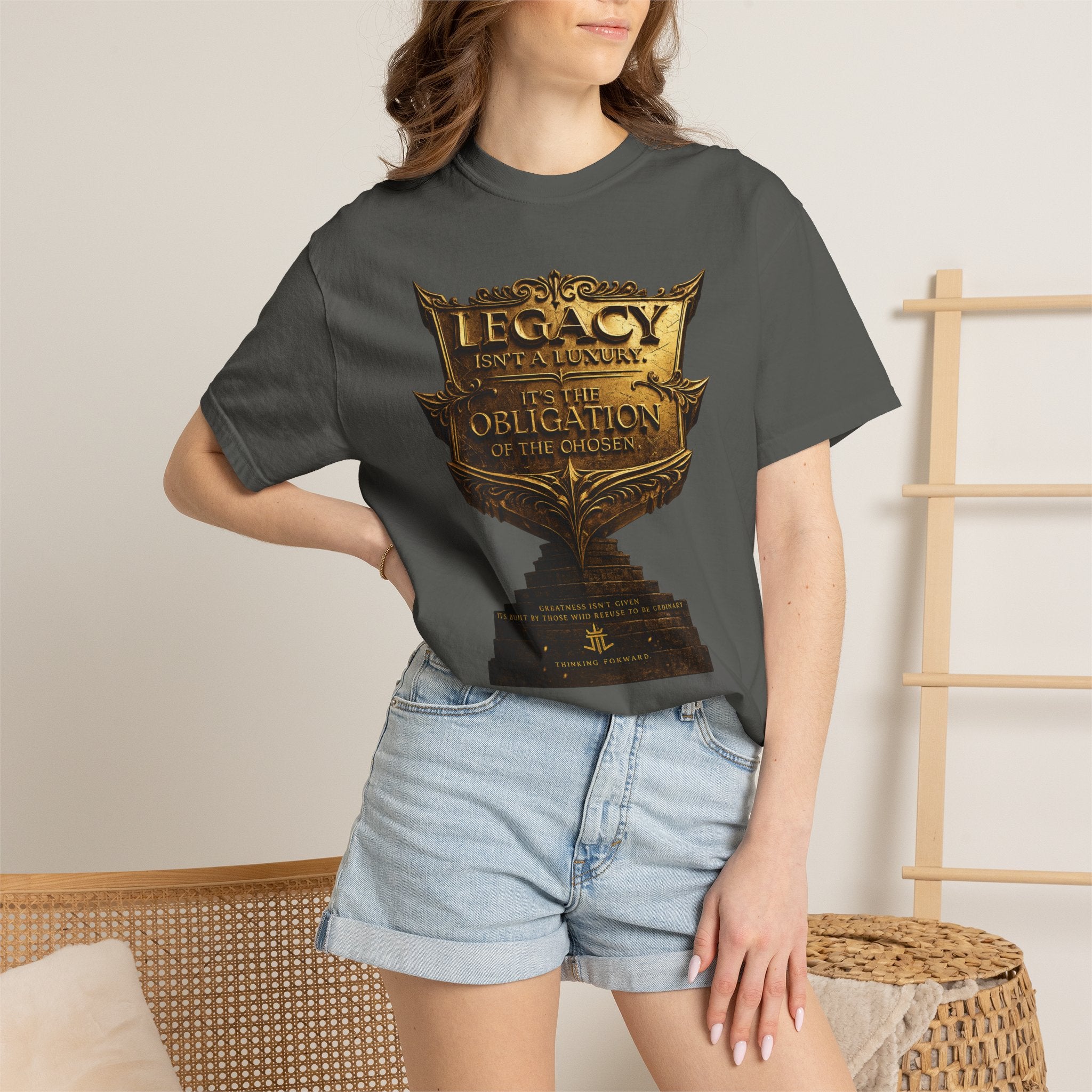 Legacy & Honor Trophy T-Shirt – "Legacy is an Obligation" Graphic Tee Printify