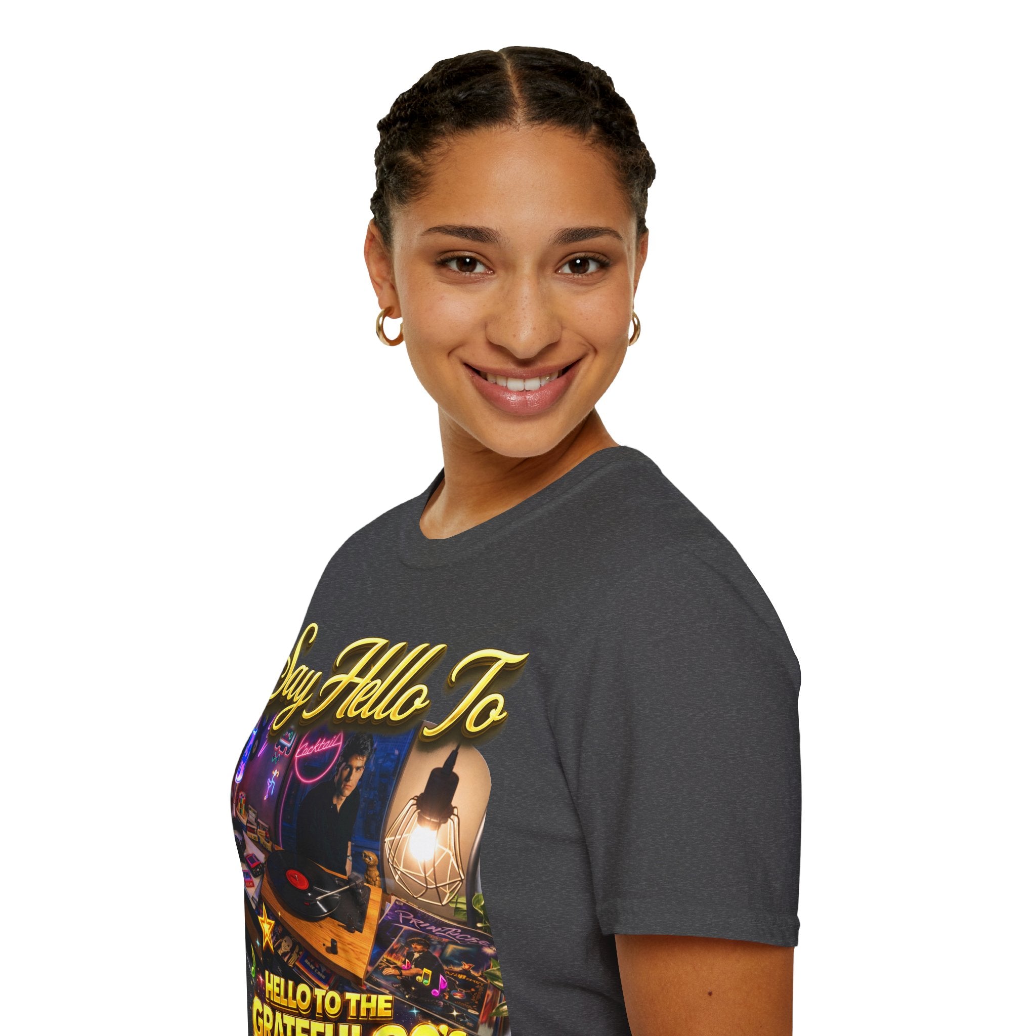 Say Hello To The Grateful 80s T-Shirt — Retro 80s Music Vintage Tee Printify