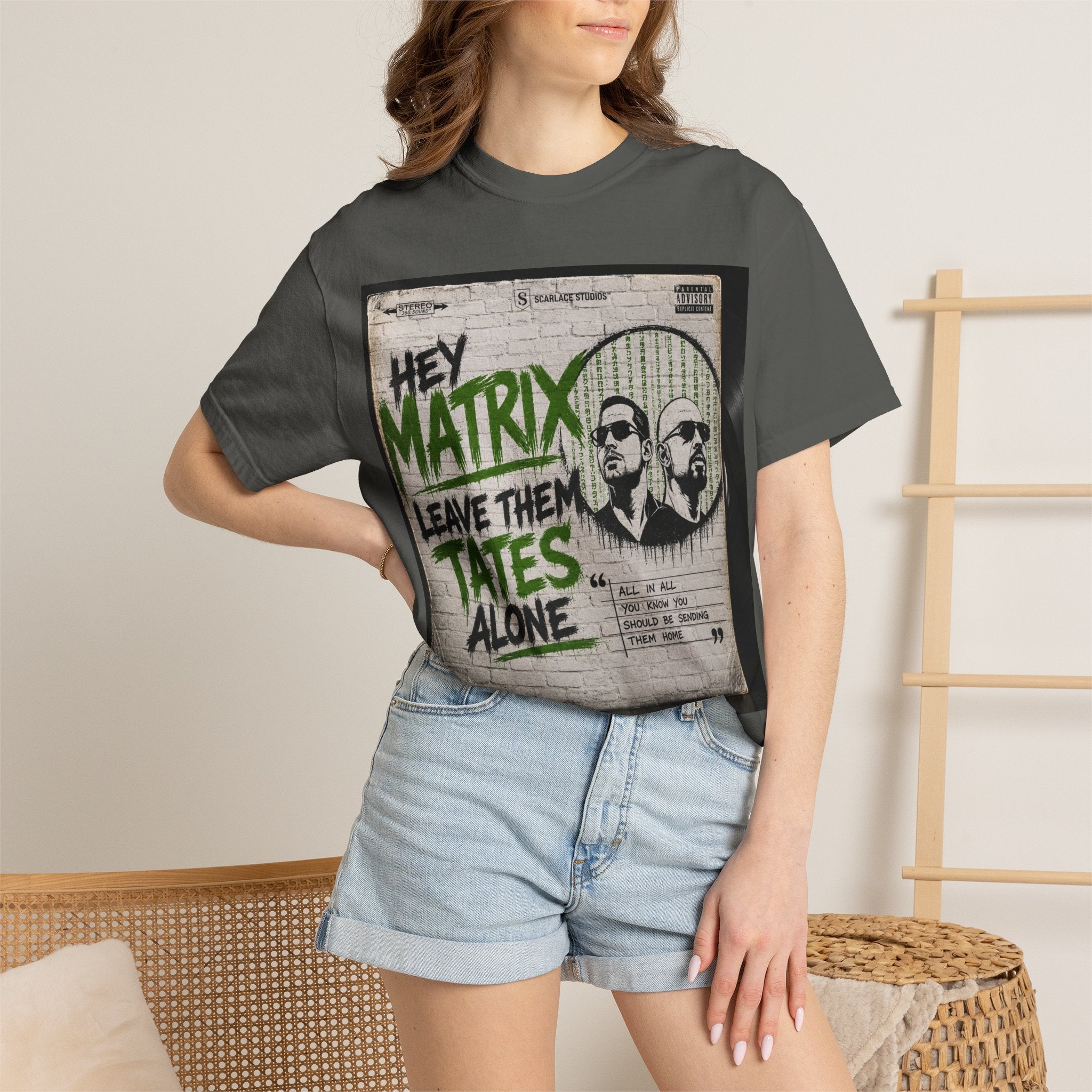 Hey Matrix Leave Them Tates Alone T-Shirt Printify
