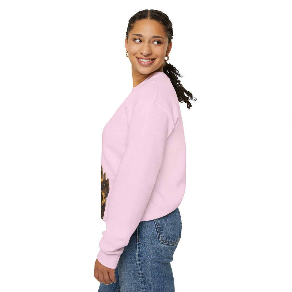 Crewneck Sweatshirt — "Fortune Favors the Prepared Mind" Motivational Design Printify
