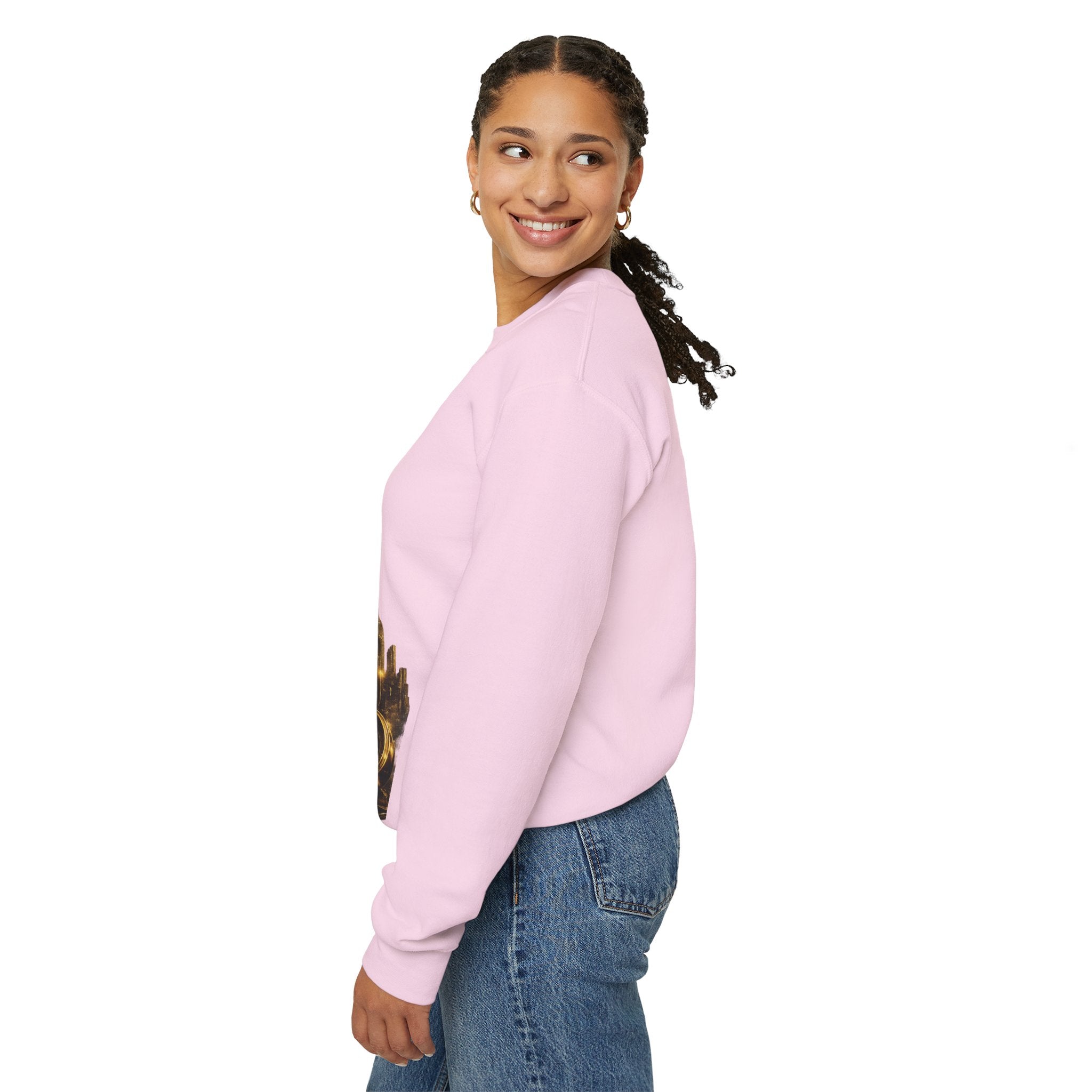 Crewneck Sweatshirt — "Fortune Favors the Prepared Mind" Motivational Design Printify