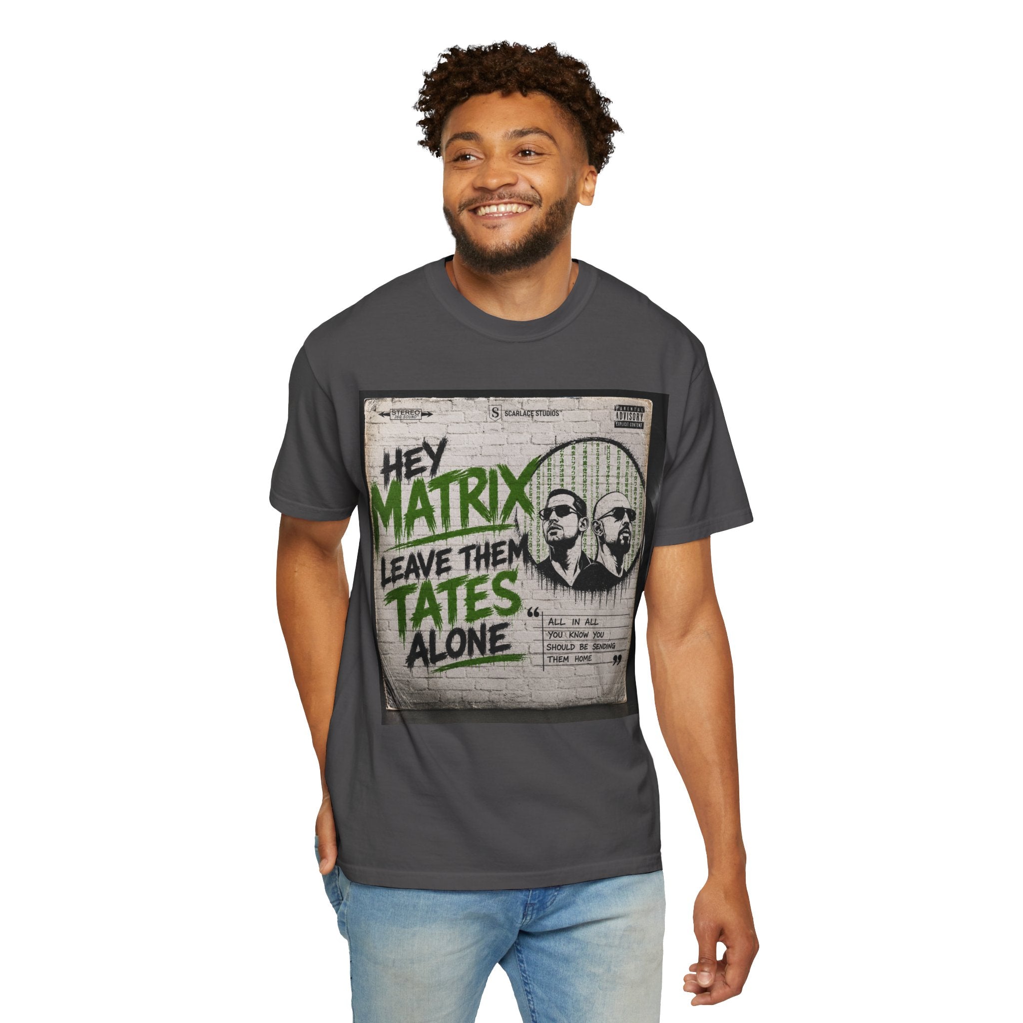 Hey Matrix Leave Them Tates Alone T-Shirt Printify