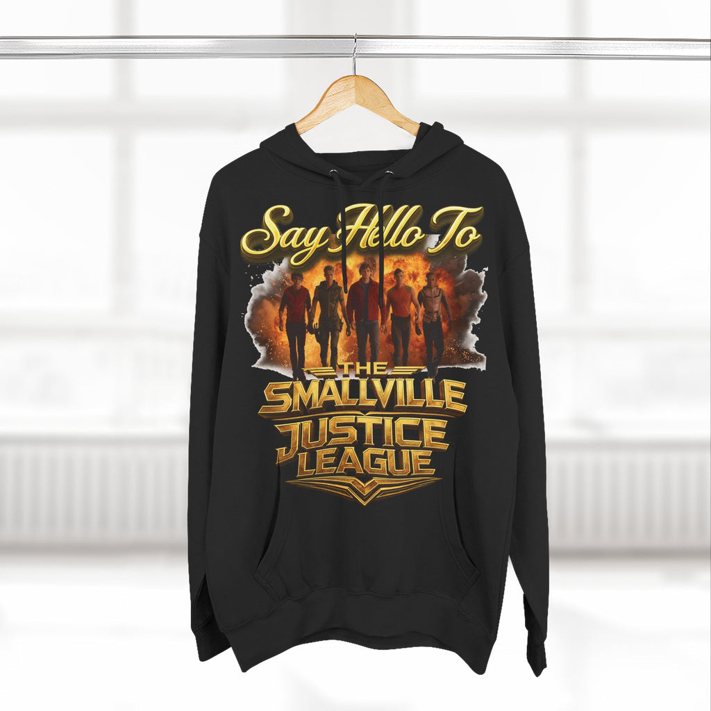 Smallville 'Say Hello To Smallville Justice League' Vintage TV Hoodie Printify