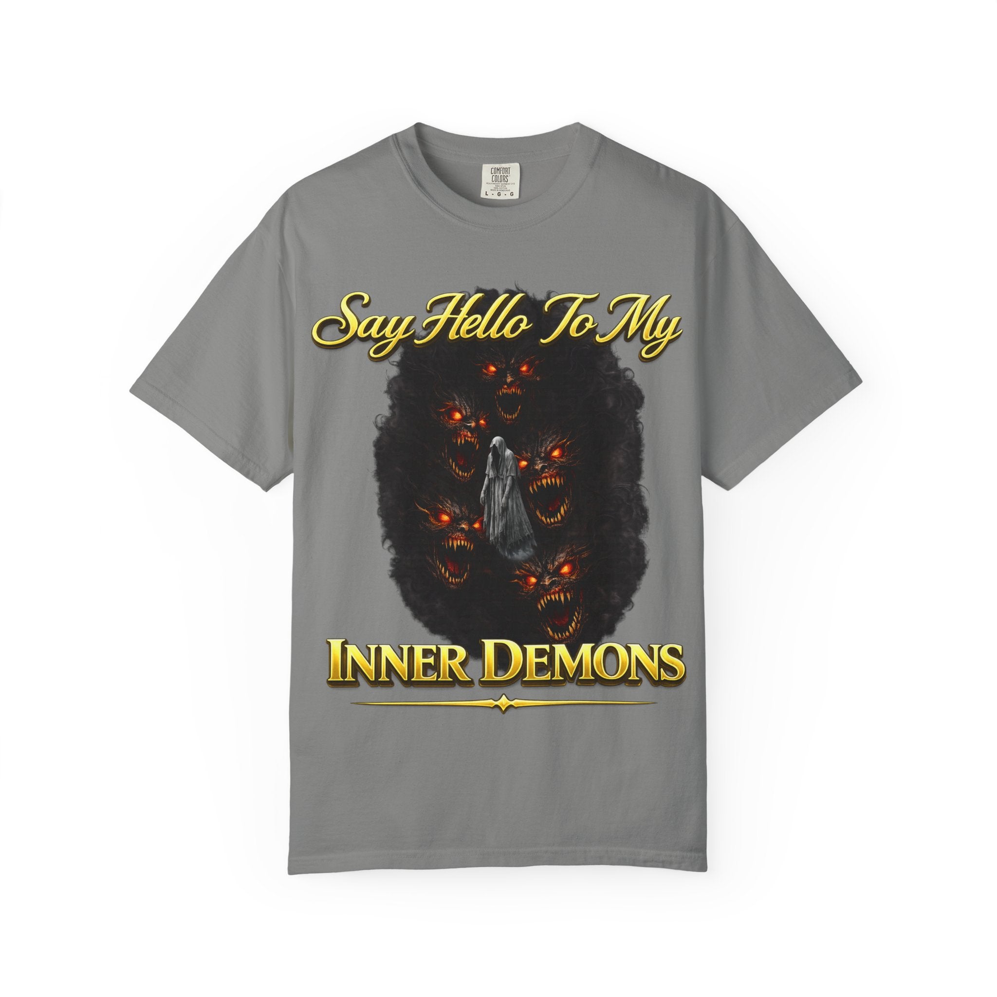 Inner Demons T-Shirt — "Say Hello To My Inner Demons" Graphic Tee Printify