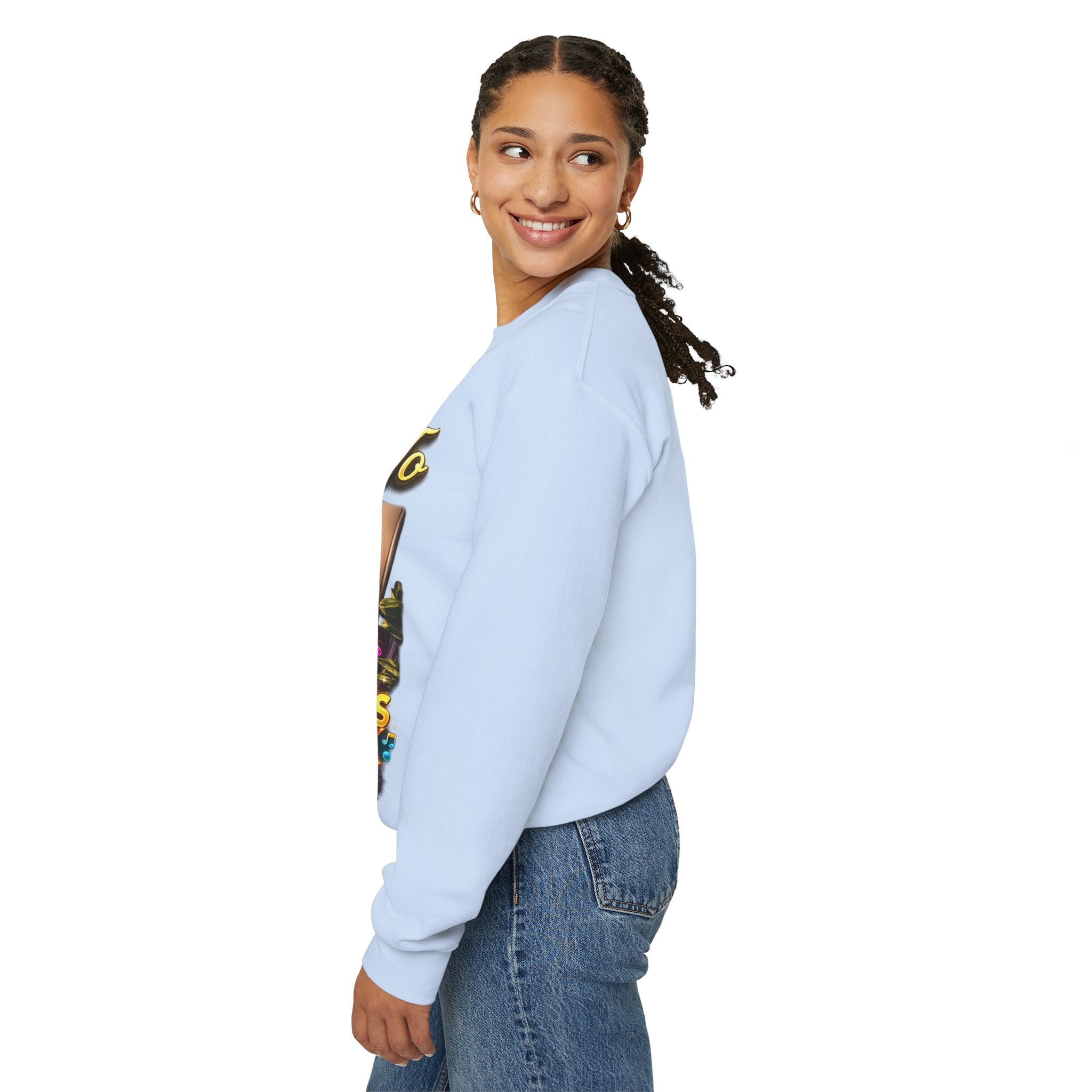 Grateful 80s Crewneck Sweatshirt — “say hello to the grateful 80's” Retro Vibe Printify