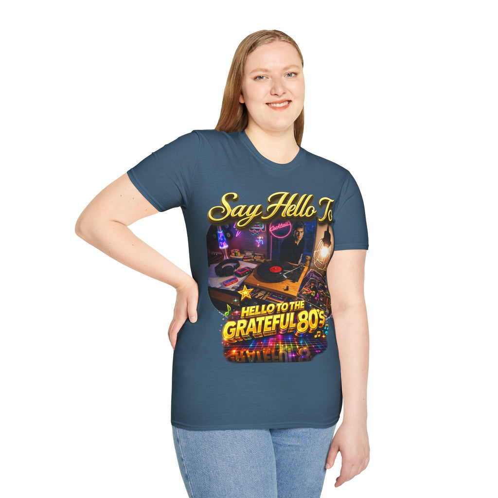 Say Hello To The Grateful 80s T-Shirt — Retro 80s Music Vintage Tee Printify