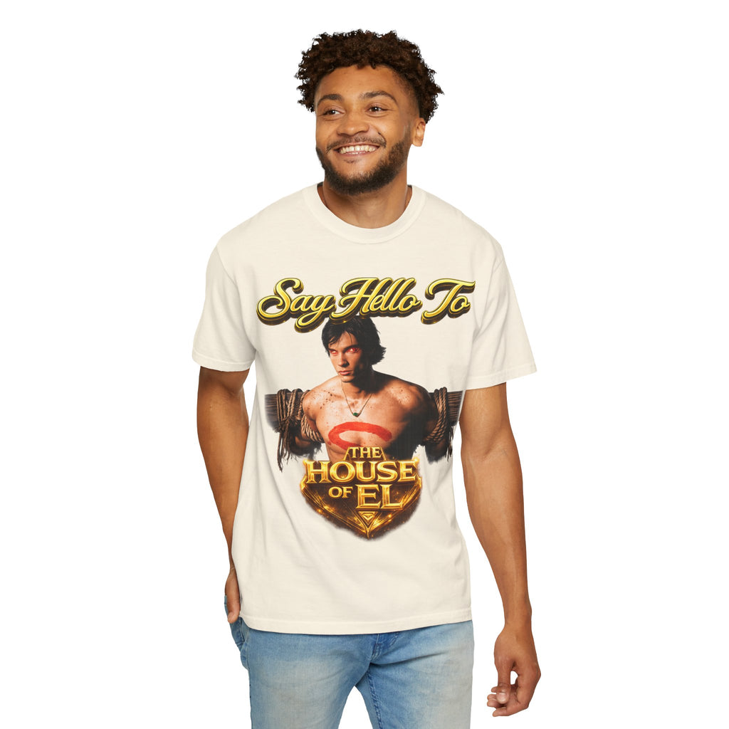 T-Shirt — Say Hello To The House of El Graphic Tee Printify