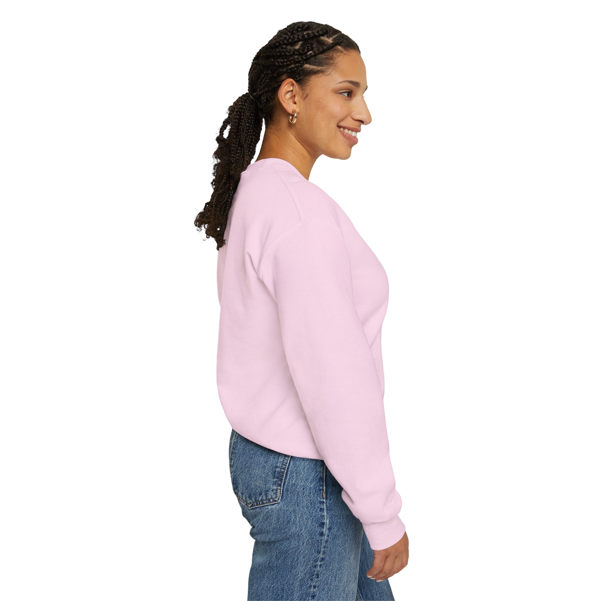 Crewneck Sweatshirt — "Fortune Favors the Prepared Mind" Motivational Design Printify