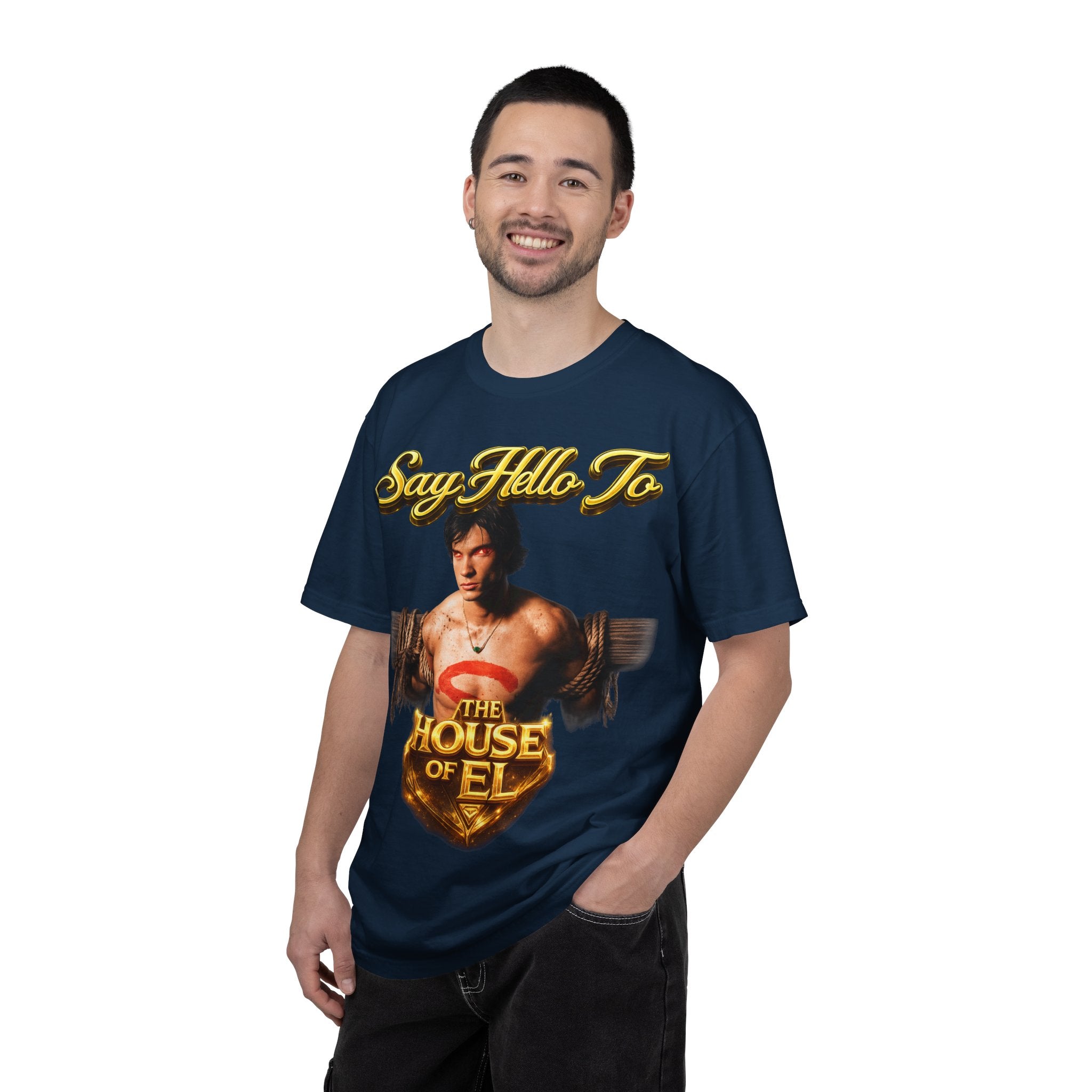 T-Shirt — Say Hello To The House of El Graphic Tee Printify