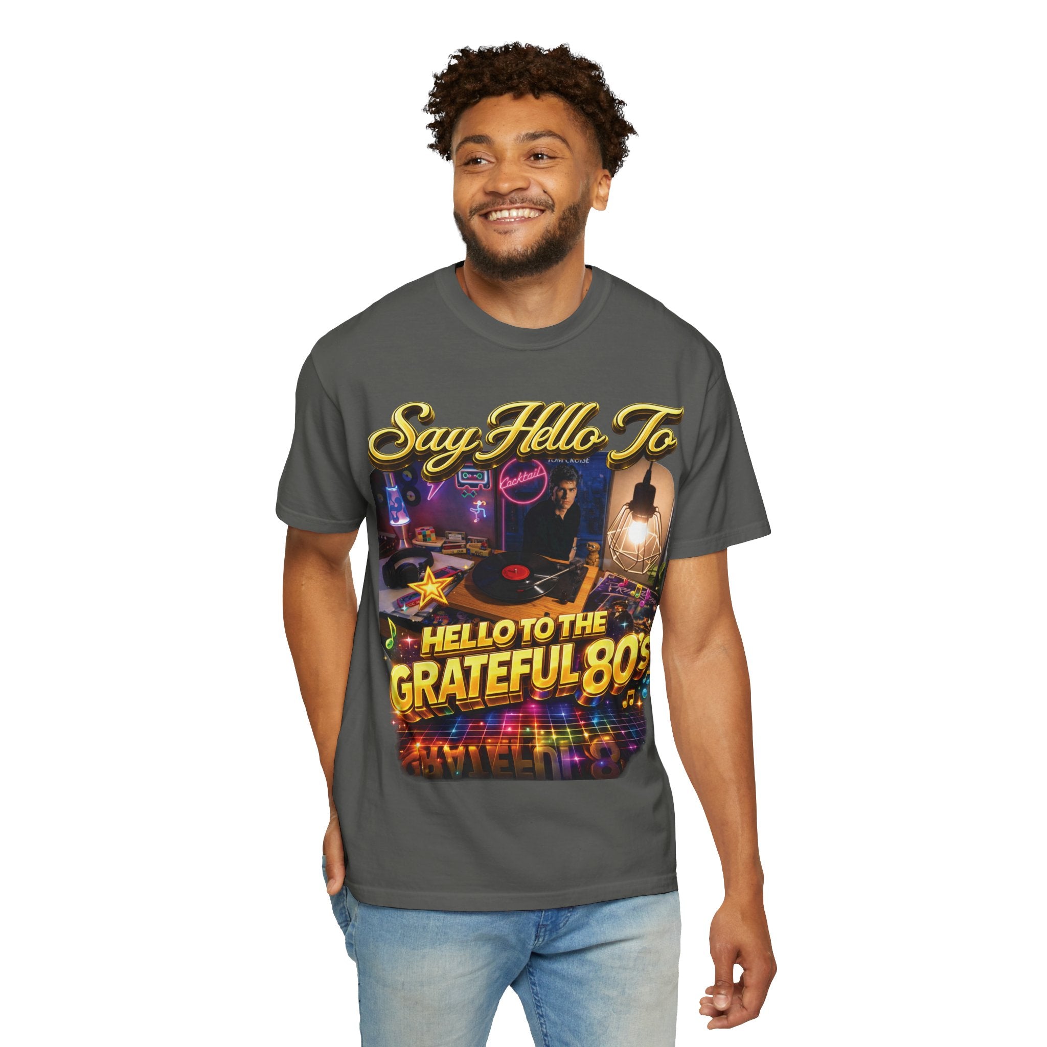 Hello to the Grateful 80s T-Shirt — Retro 1980s Music Vintage Tee Printify