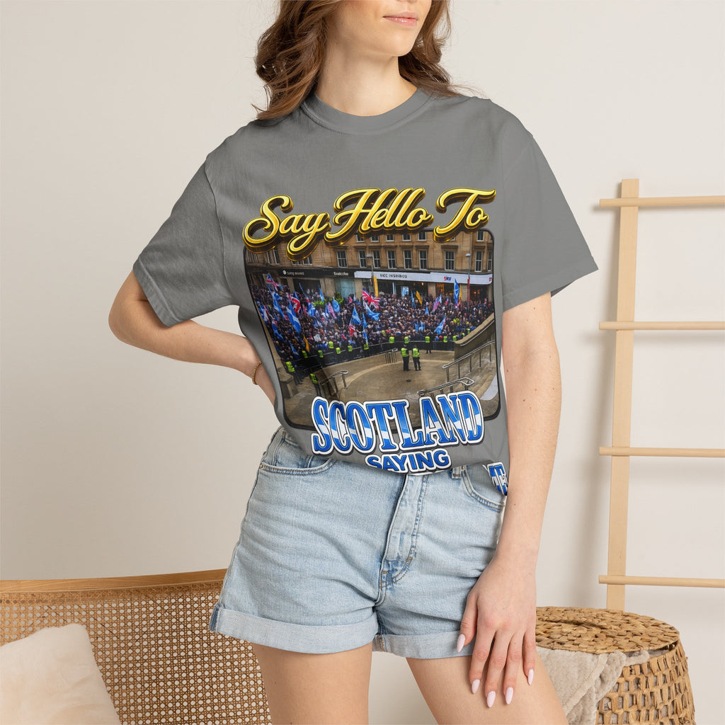 Say Hello To Scotland Saying Send Them Home T-Shirt Printify