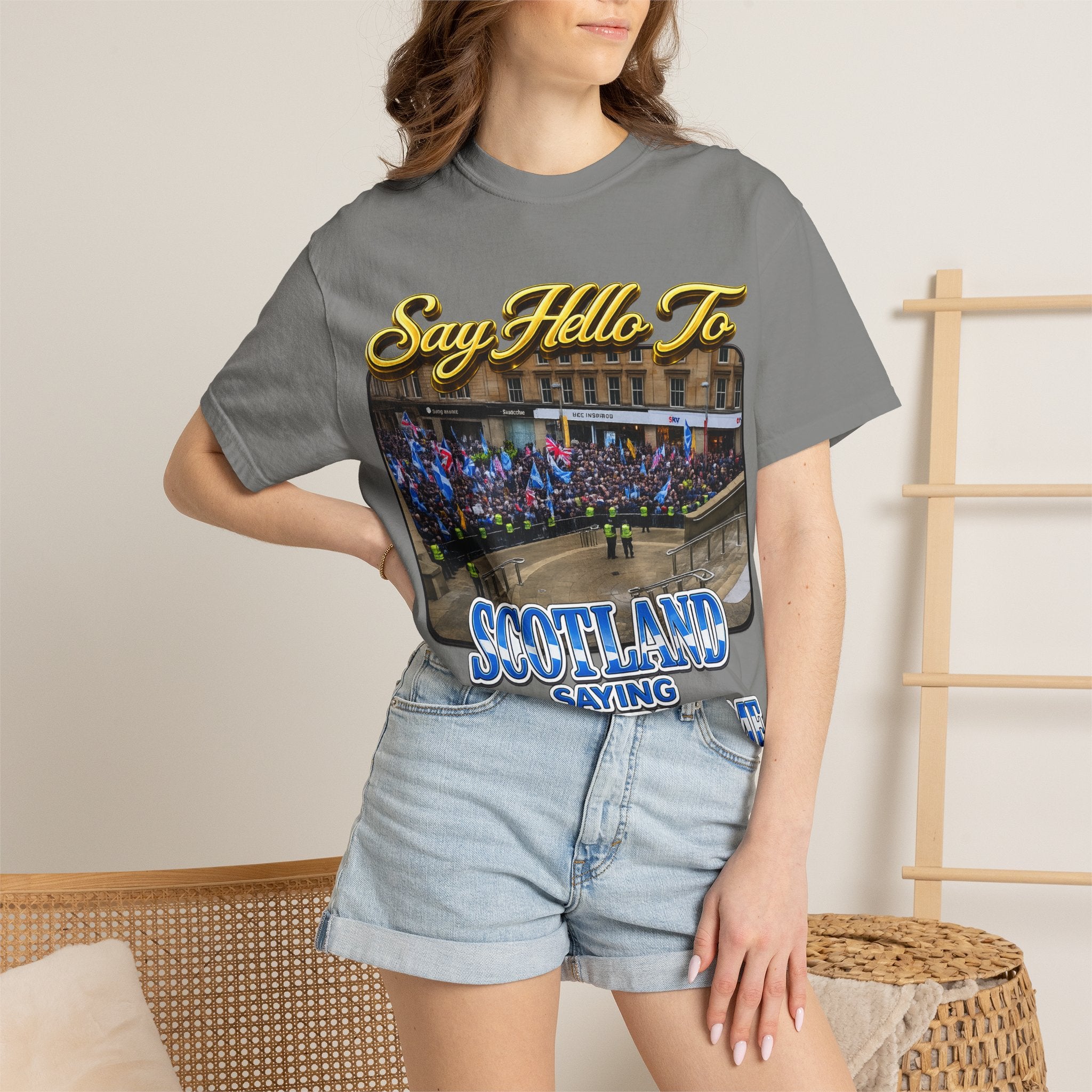 Say Hello To Scotland Saying Send Them Home T-Shirt Printify