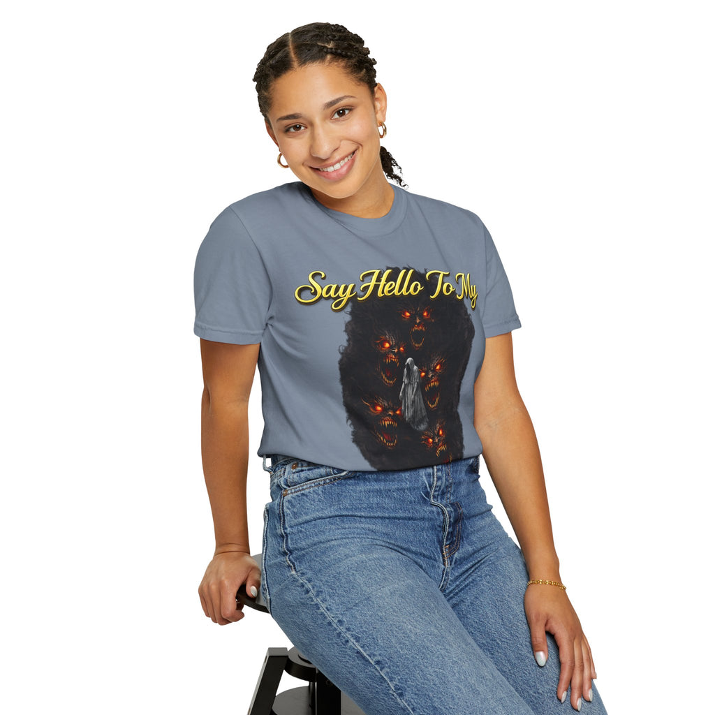 Inner Demons T-Shirt — "Say Hello To My Inner Demons" Graphic Tee Printify