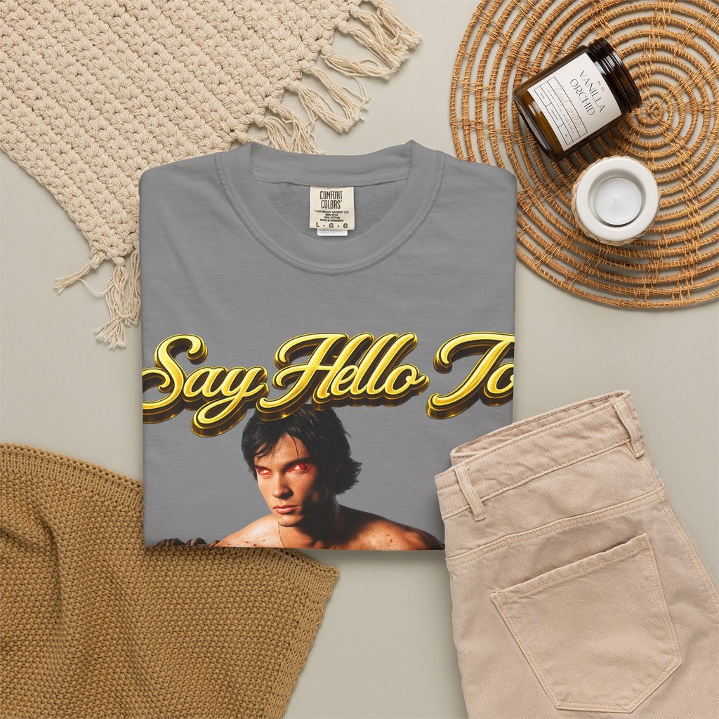 T-Shirt — Say Hello To The House of El Graphic Tee Printify
