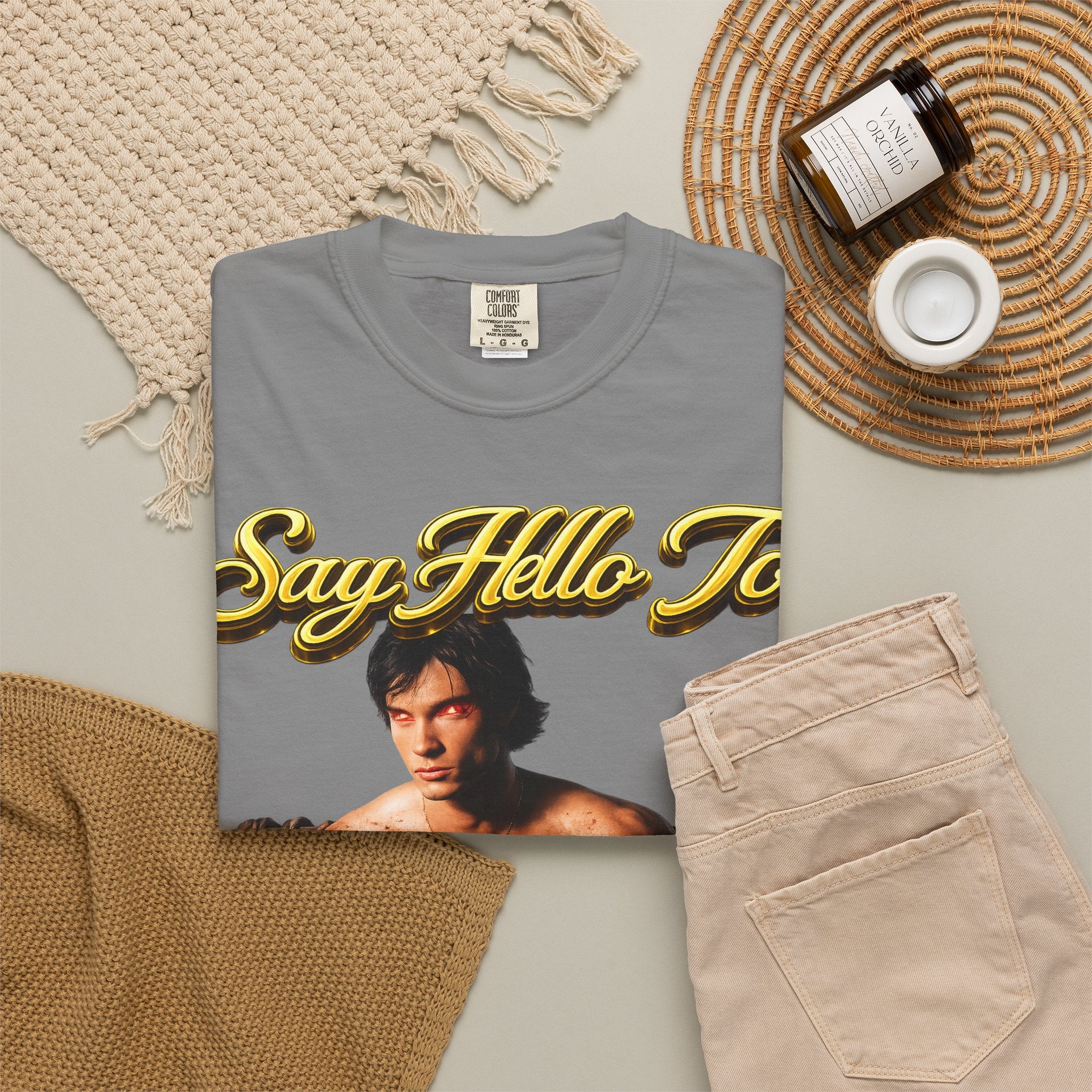 T-Shirt — Say Hello To The House of El Graphic Tee Printify