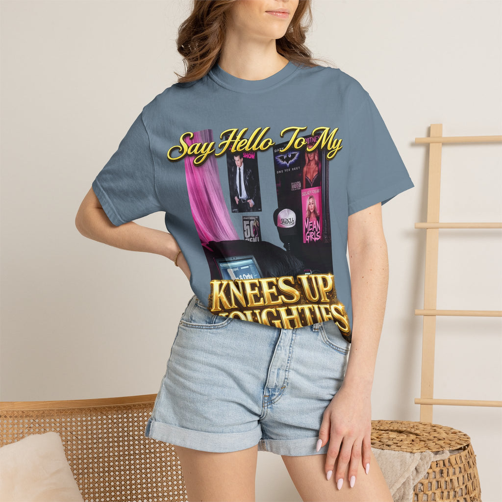 Knees Up Noughties Graphic T-Shirt — Retro MySpace Pop Culture Tee Printify