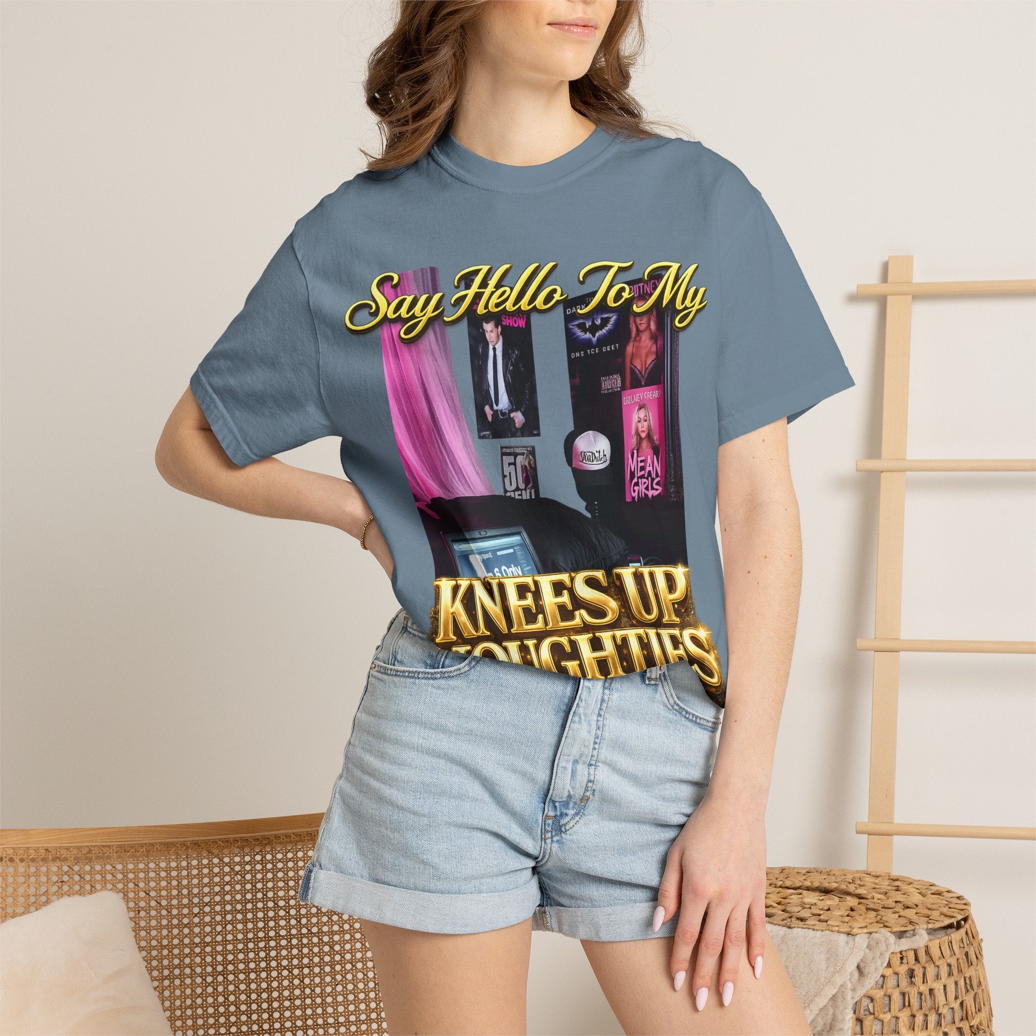 Knees Up Noughties Graphic T-Shirt — Retro MySpace Pop Culture Tee Printify