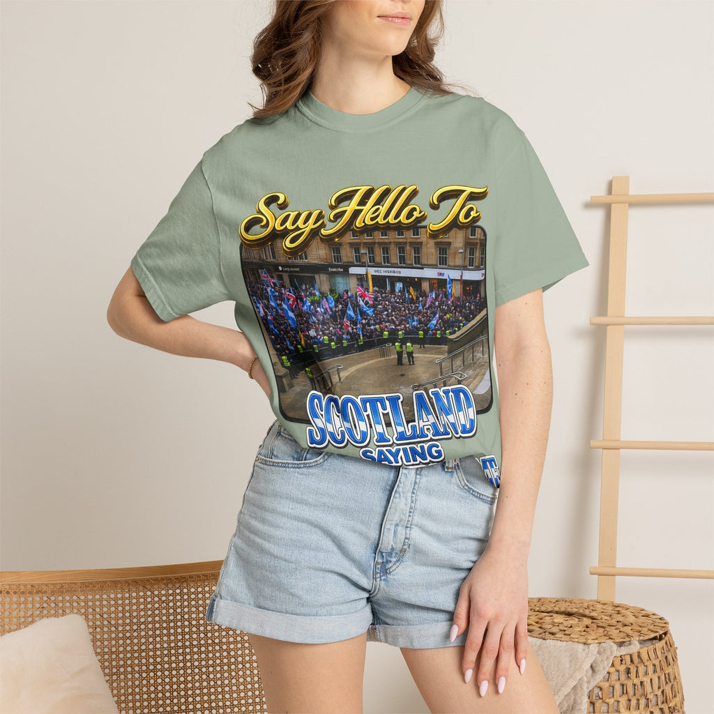 Say Hello To Scotland Saying Send Them Home T-Shirt Printify
