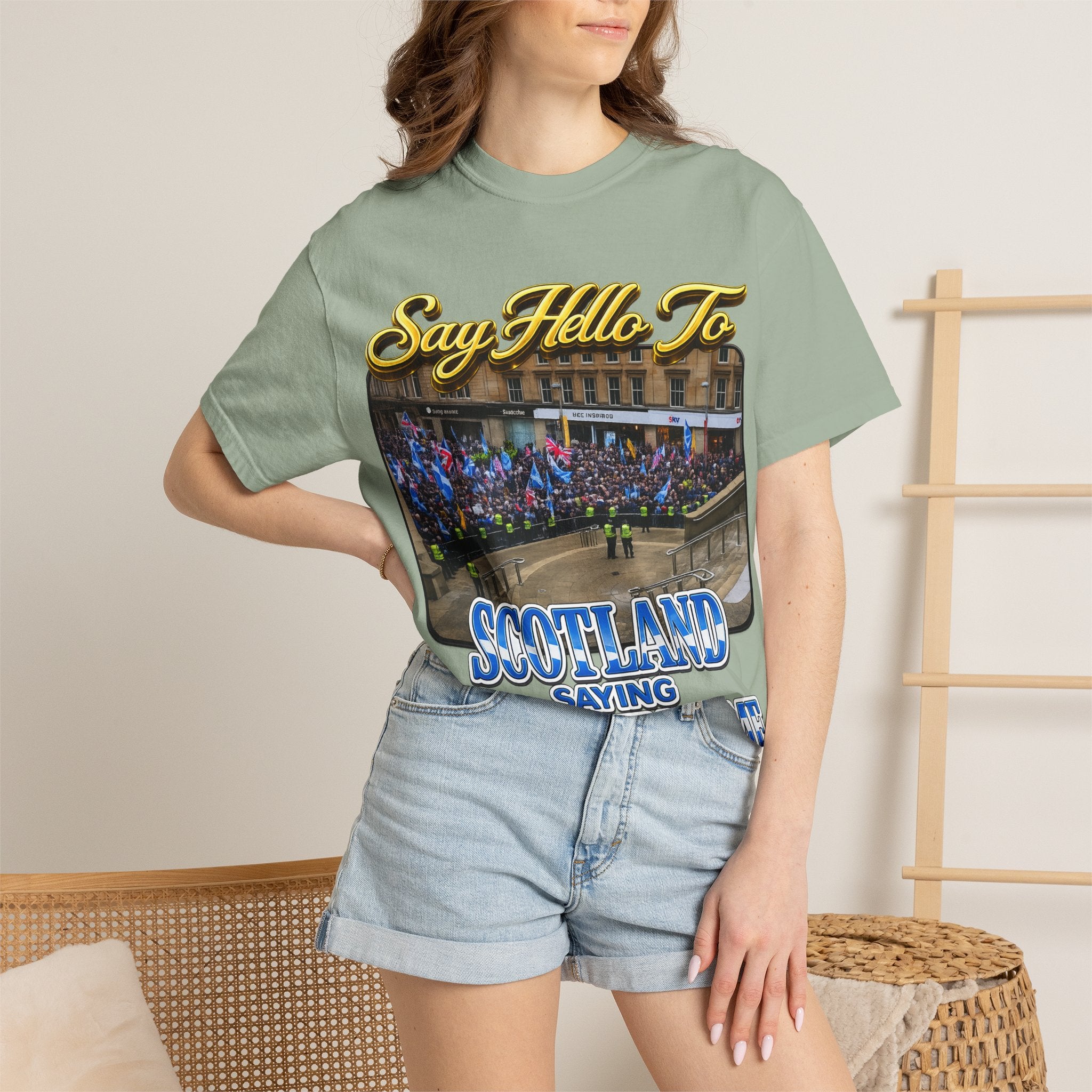 Say Hello To Scotland Saying Send Them Home T-Shirt Printify