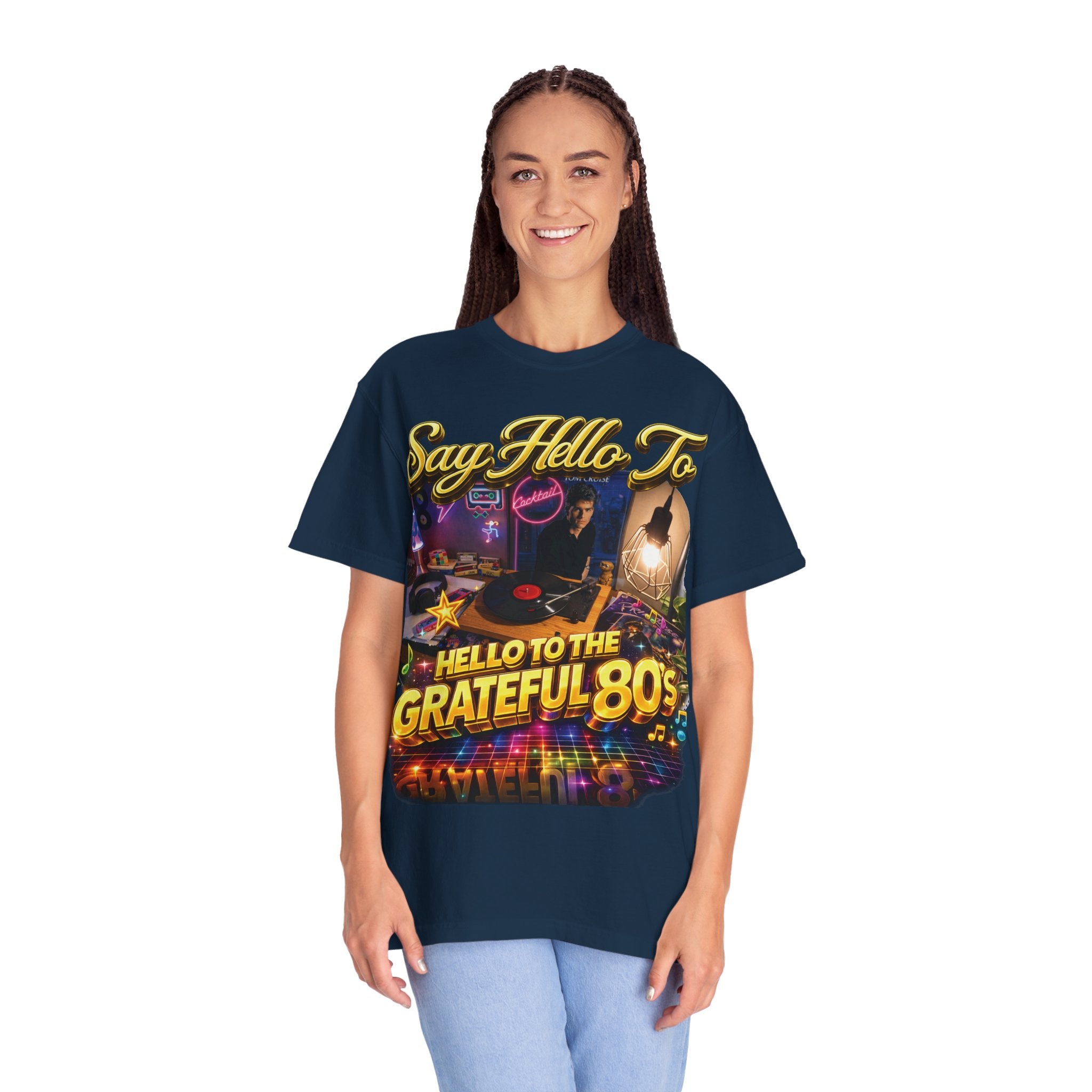 Hello to the Grateful 80s T-Shirt — Retro 1980s Music Vintage Tee Printify
