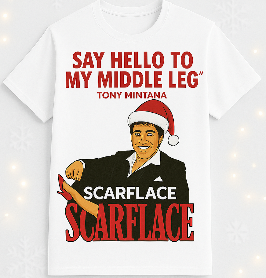 SCARFLACE XMAS T-SHIRT Scarflace Studios™